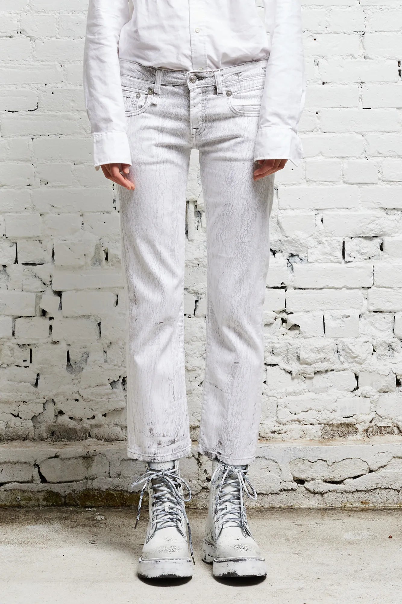 BOY STRAIGHT - CRACKLED GREY
