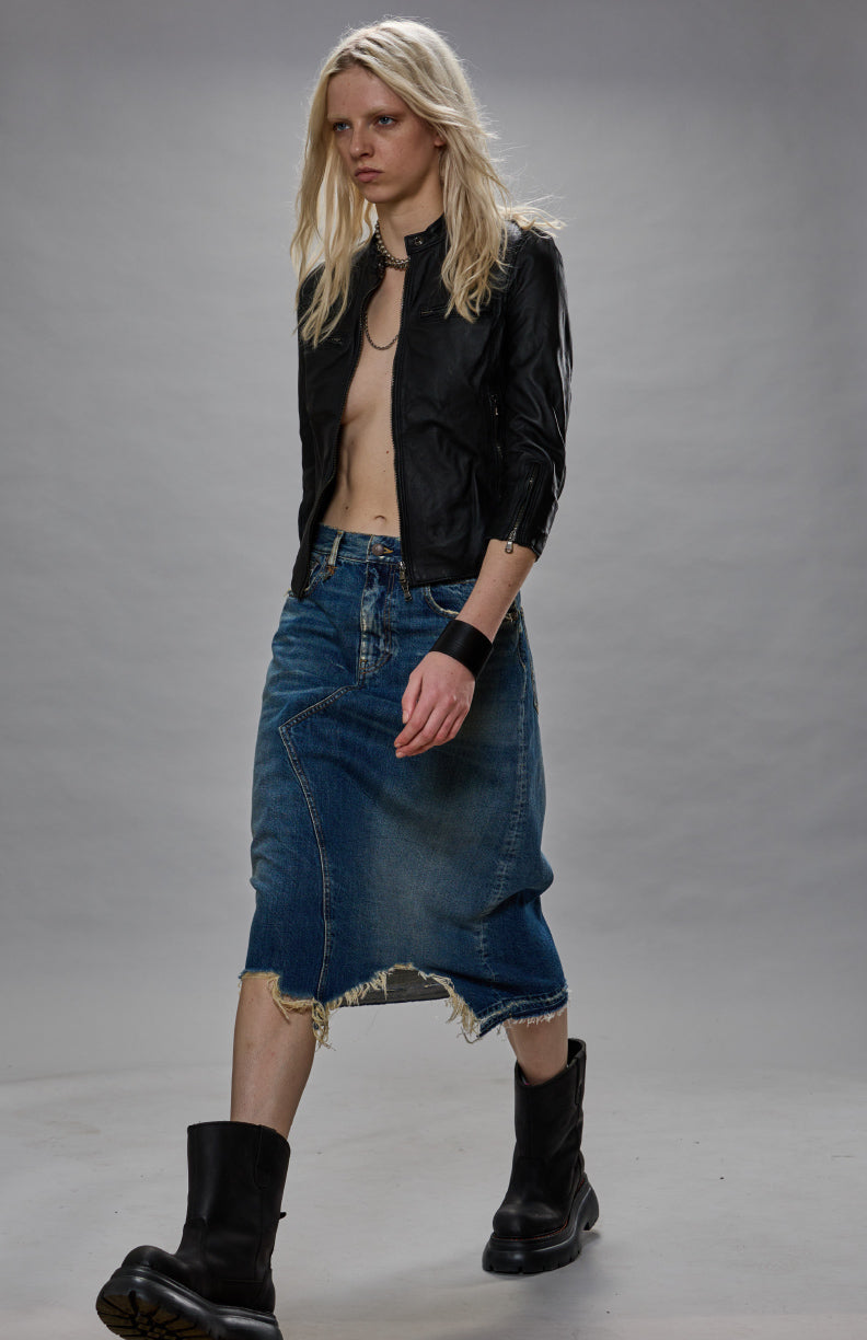 JESSE SKIRT - GARNET BLUE