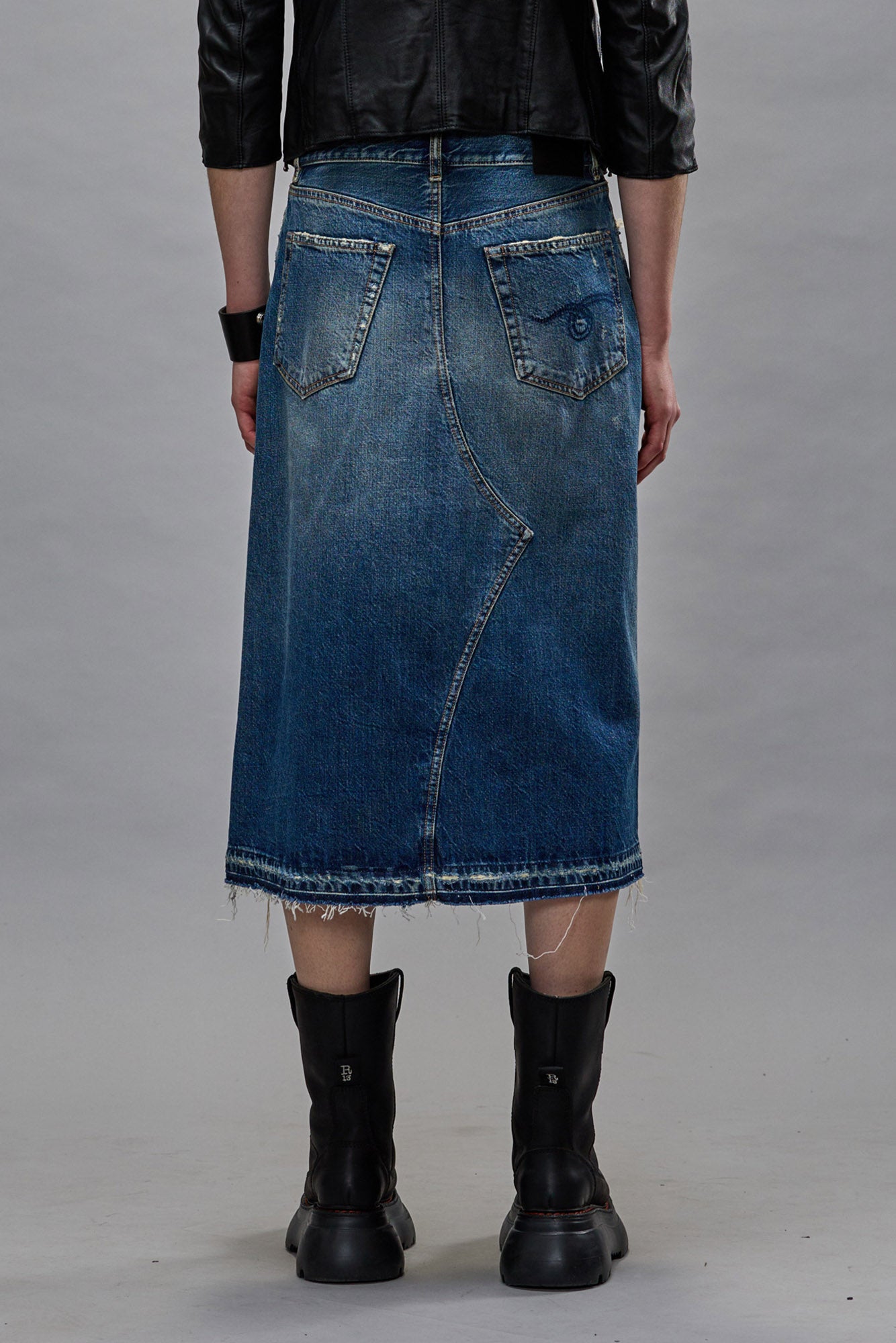 JESSE SKIRT - GARNET BLUE
