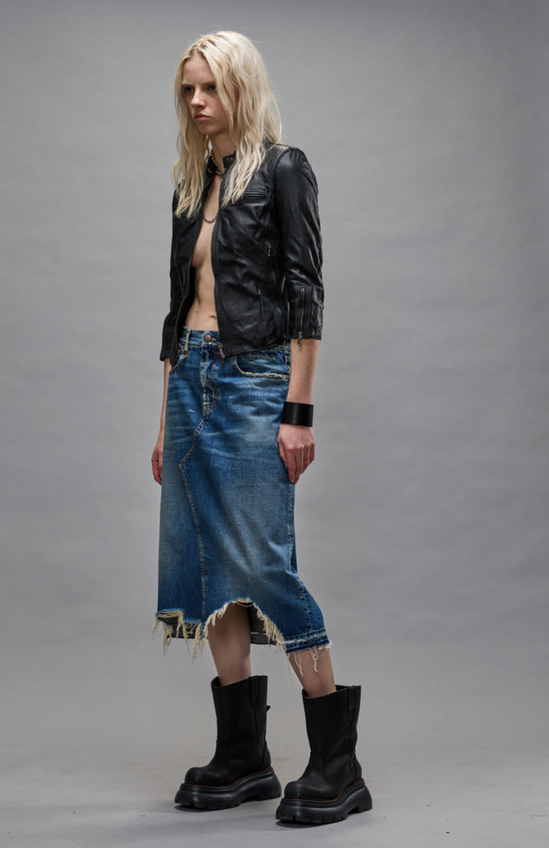 JESSE SKIRT - GARNET BLUE