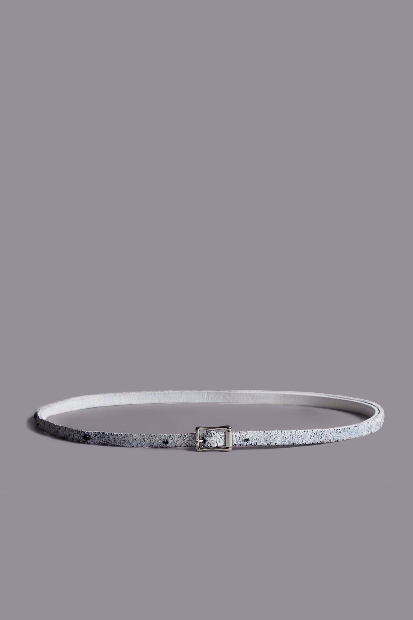 SKINNY PAINTED BELT - PAINTED WHITE